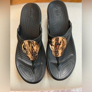 Brand New! Croc Wedge Sandals